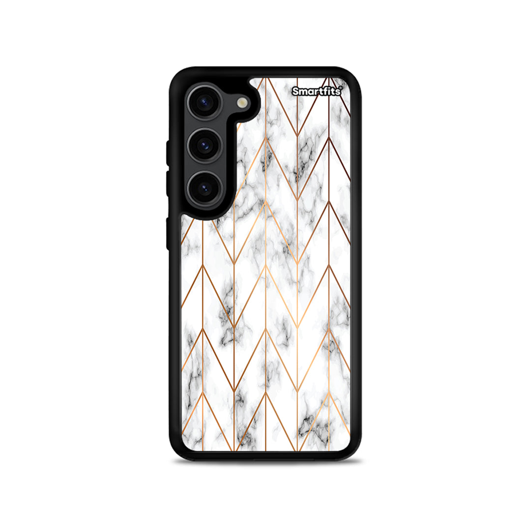 Marble Gold Geometric - Samsung Galaxy S23 case