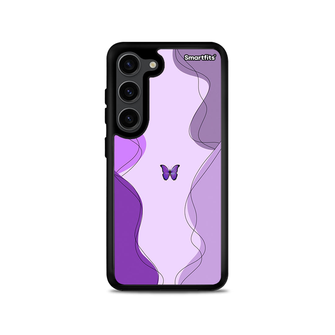Purple Mariposa - Samsung Galaxy S23 case