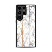 Thumbnail for Marble Gold Geometric - Samsung Galaxy S23 Ultra Case