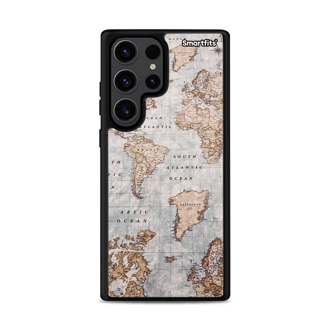 World Map - Samsung Galaxy S23 Ultra θήκη