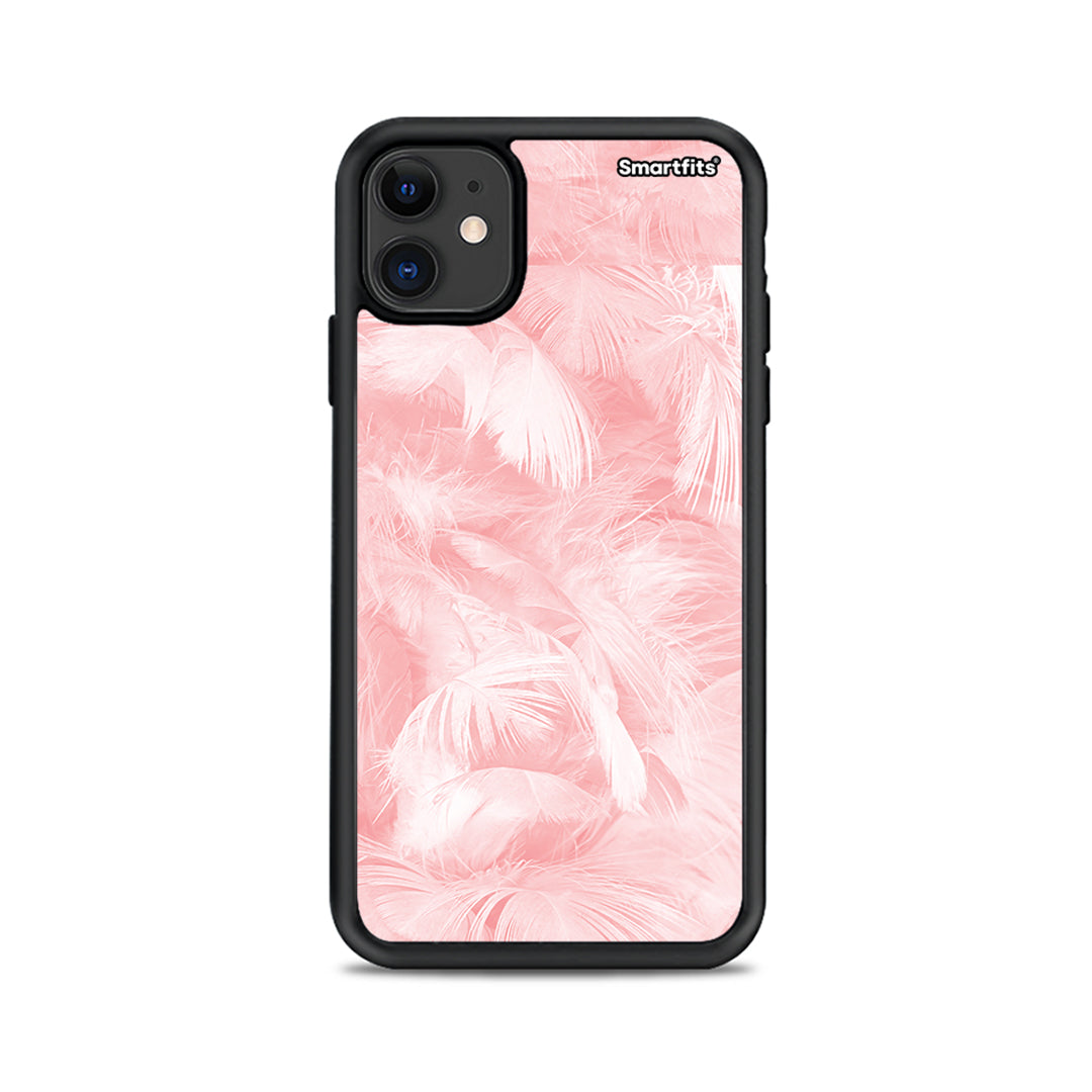 Boho Pink Feather - iPhone 11 case 