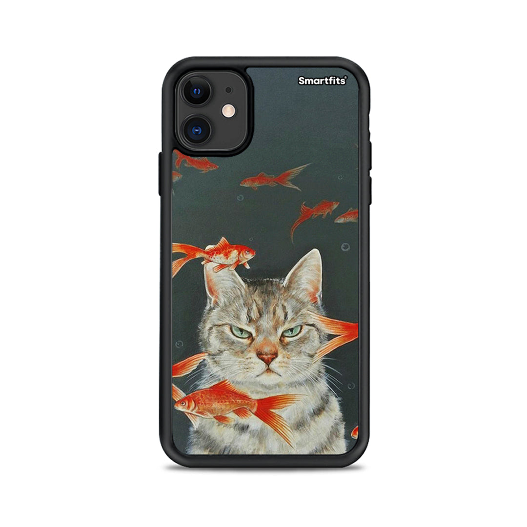 Cat Goldfish - iPhone 11 case