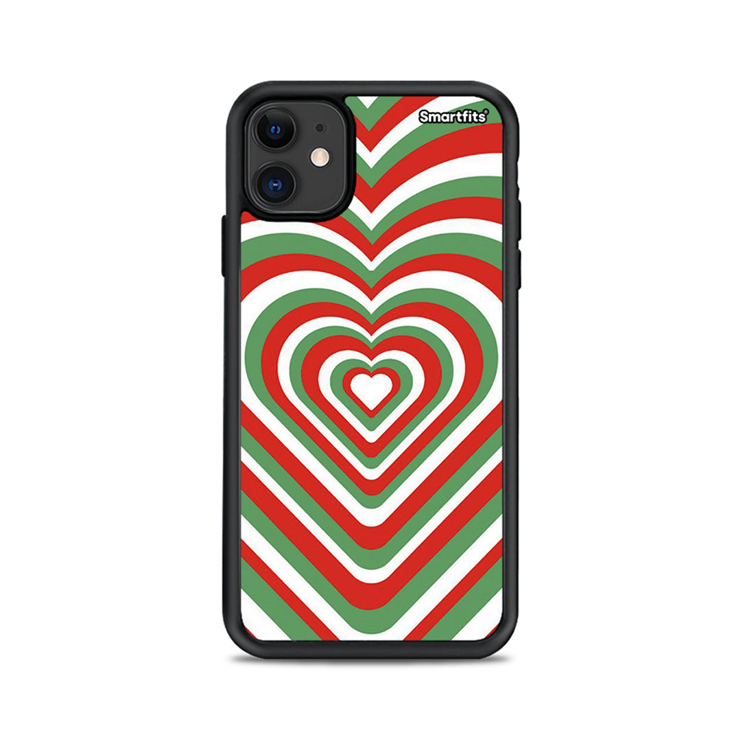 Christmas Hearts - iPhone 11 case