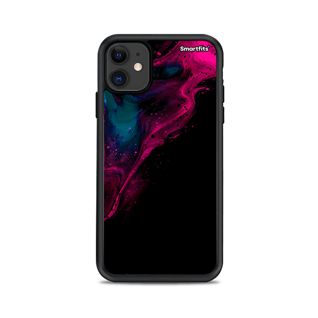 Watercolor Pink Black - iPhone 11 case