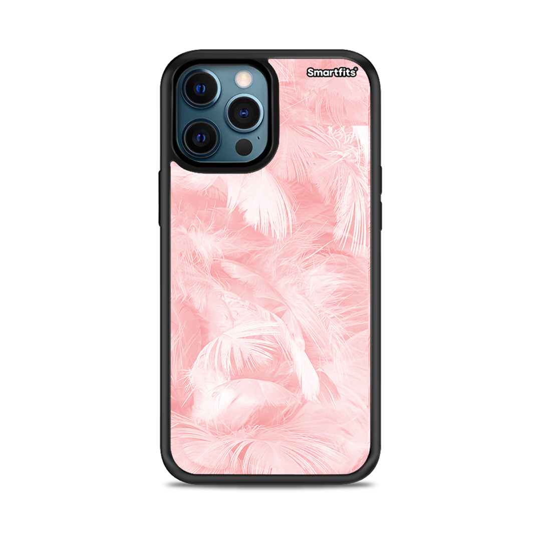 Boho Pink Feather - iPhone 12 Pro case