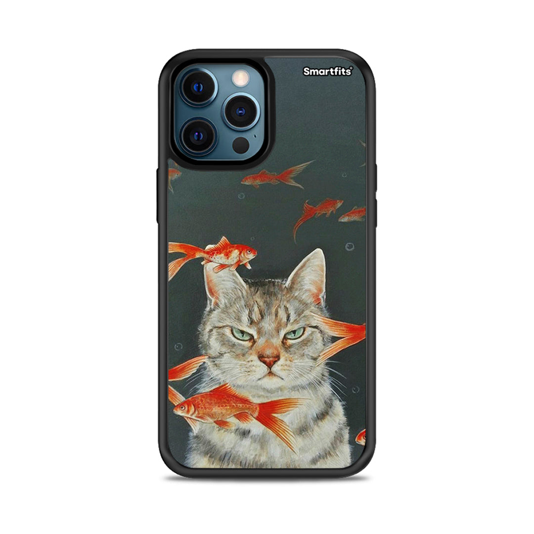 Cat Goldfish - iPhone 12 case