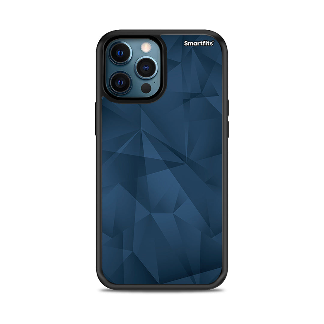 Geometric Blue Abstract - iPhone 12 Pro case