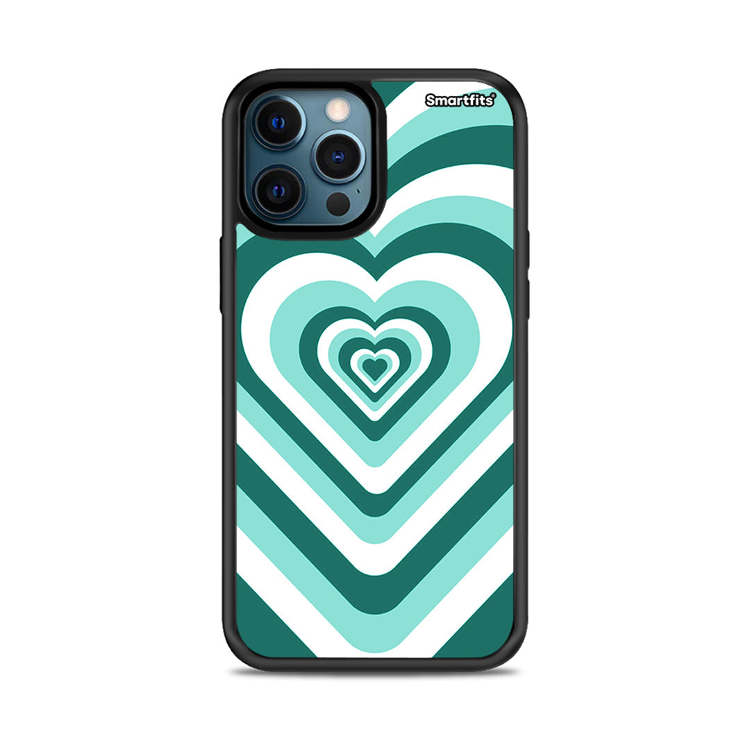 Green Hearts - iPhone 12 case