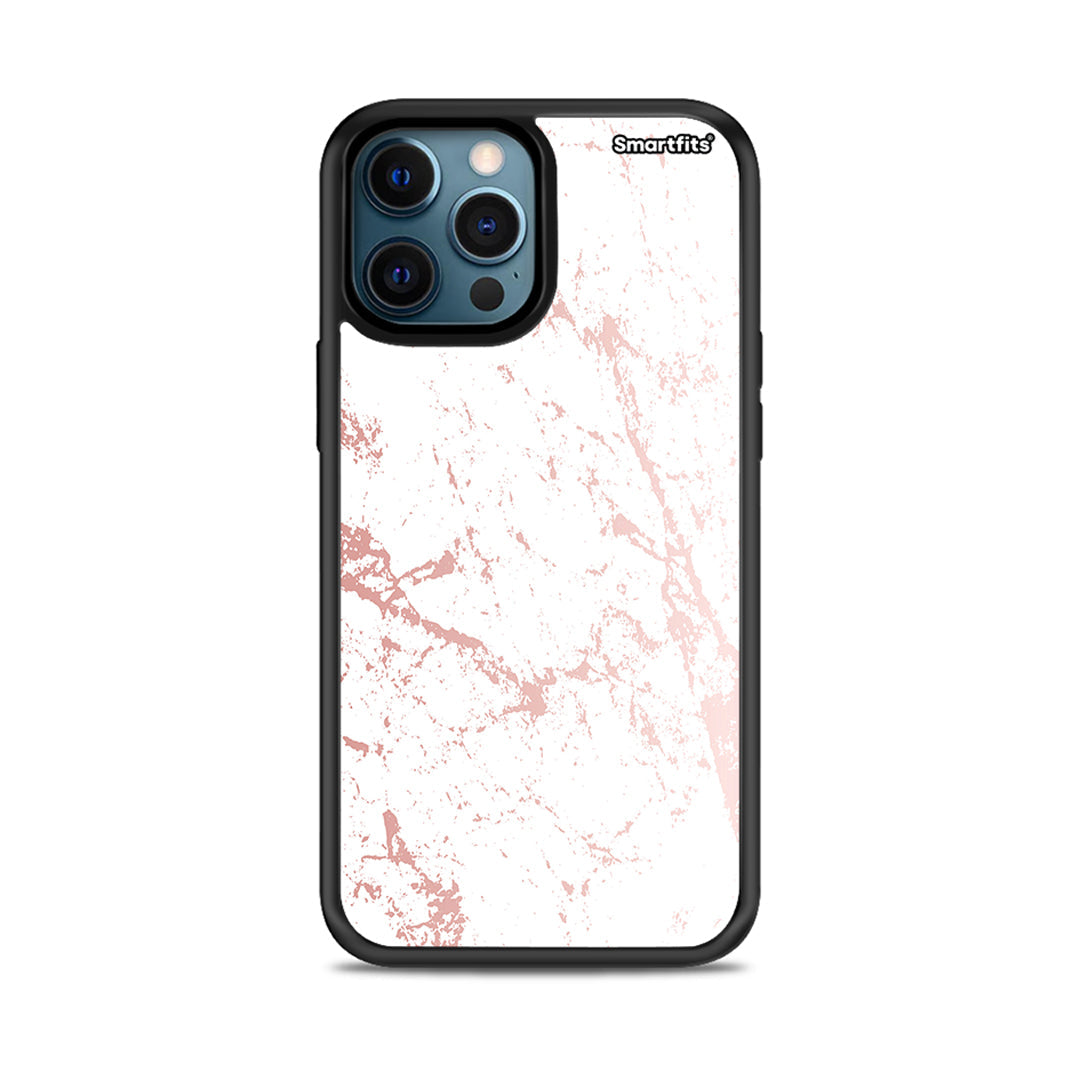 Marble Pink Splash - iPhone 12 case
