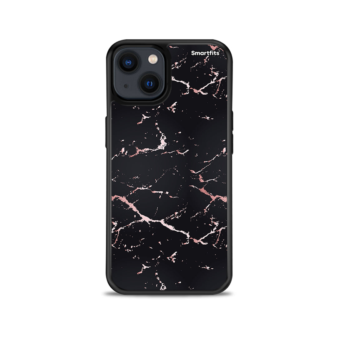 Marble Black Rosegold - iPhone 13 case