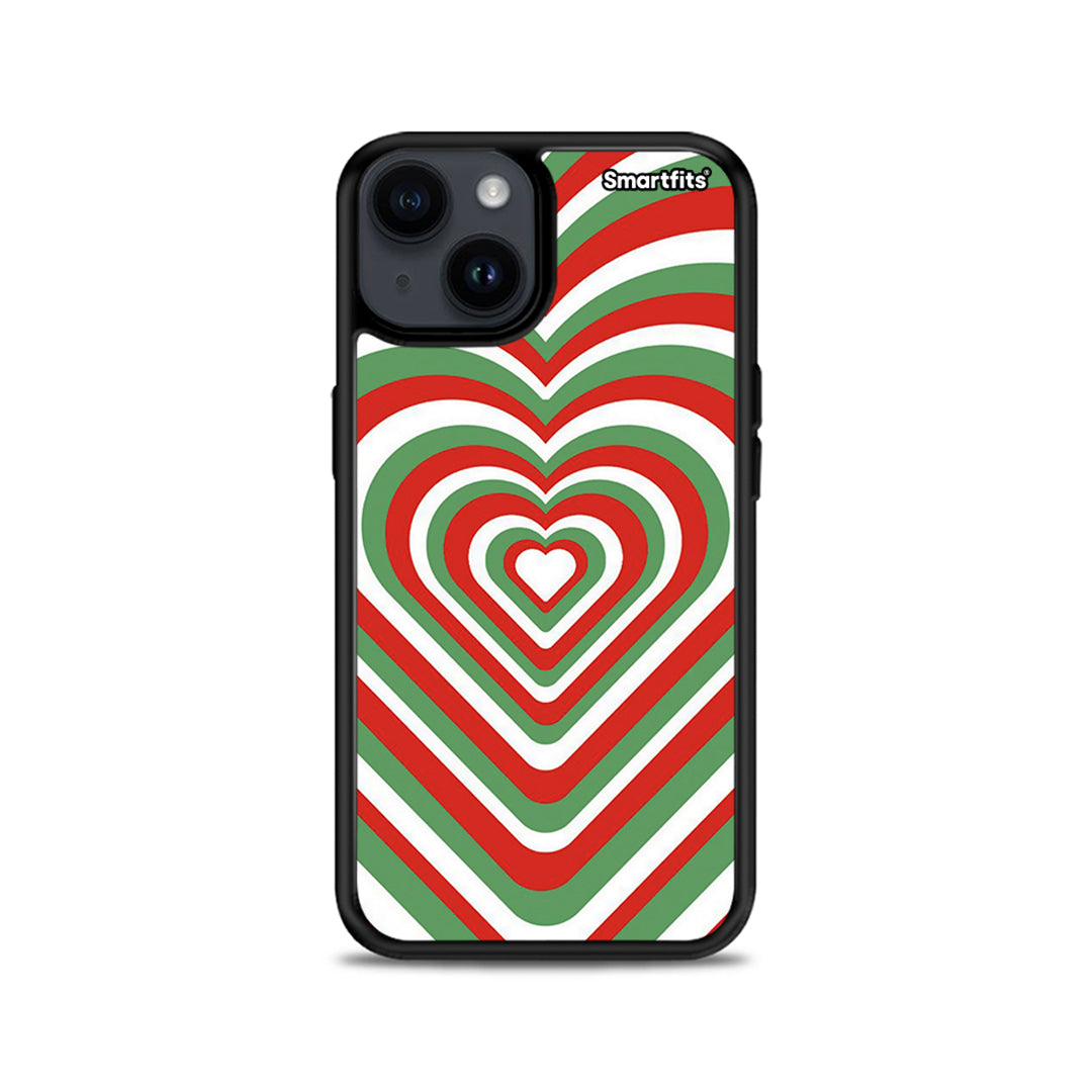 Christmas Hearts - iPhone 14 Plus case