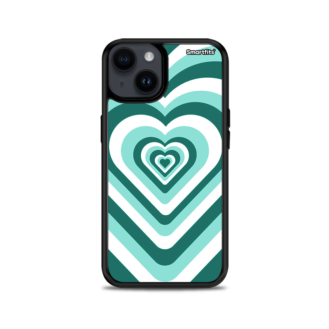 Green Hearts - iPhone 15 Plus case