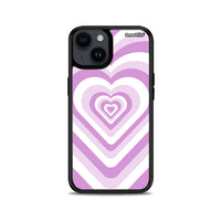 Thumbnail for Lilac Hearts - iPhone 14 Plus case