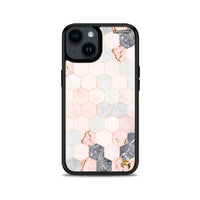 Thumbnail for Marble Hexagon Pink - iPhone 14 case