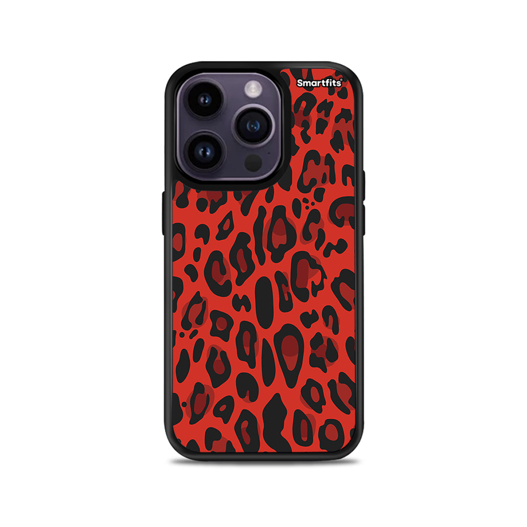 Animal Red Leopard - iPhone 14 Pro case 