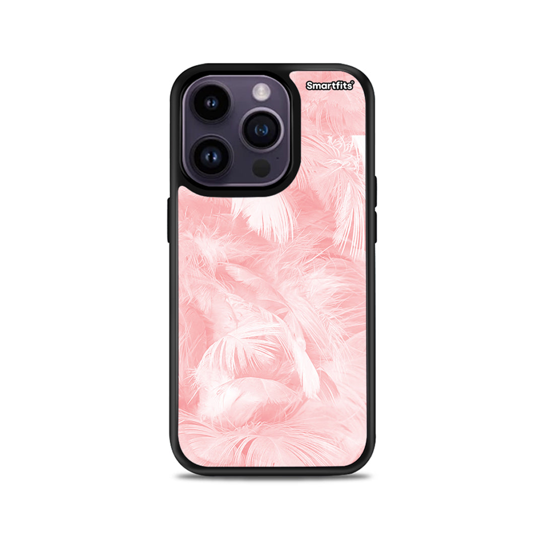 Boho Pink Feather - iPhone 14 Pro case