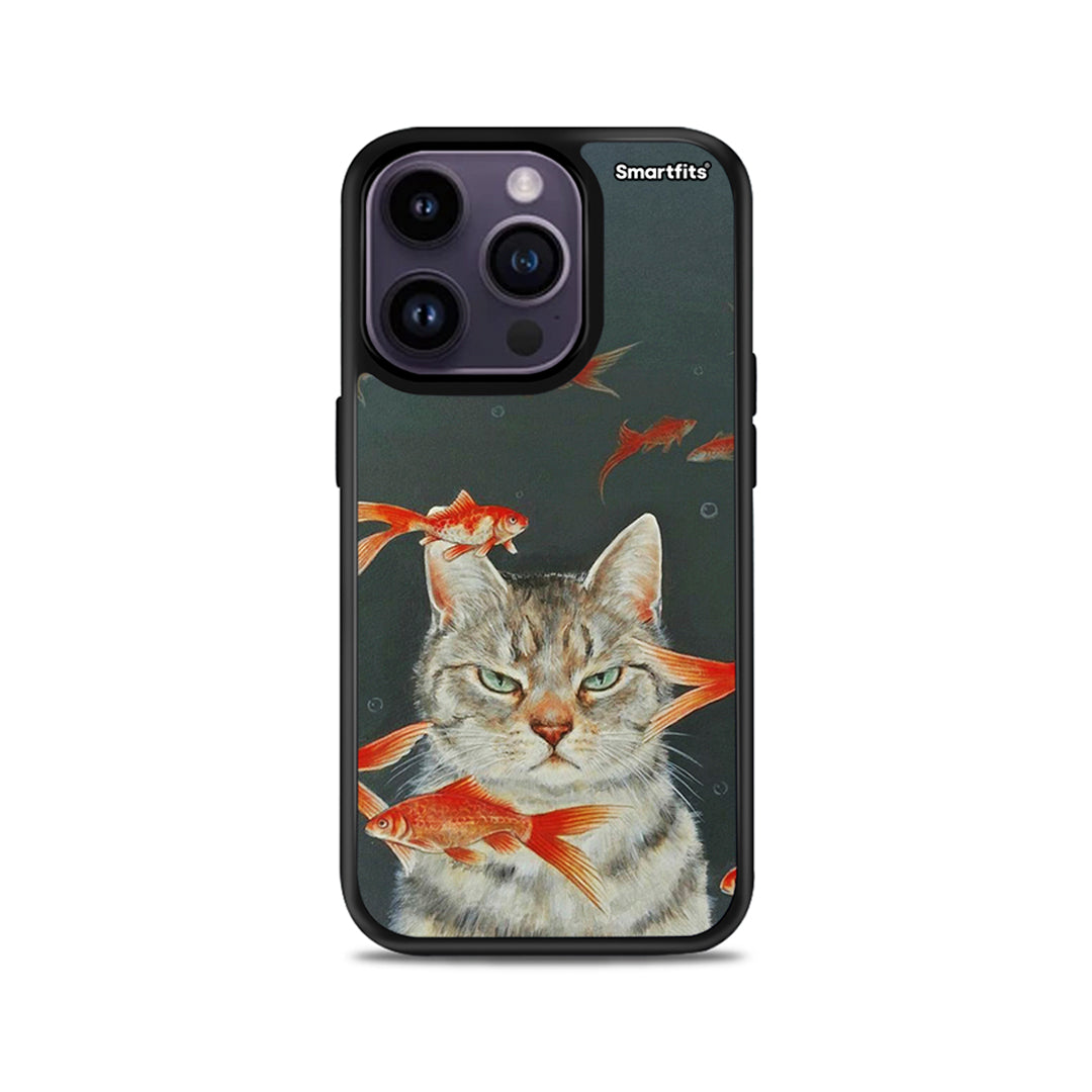 Cat Goldfish - iPhone 14 Pro case