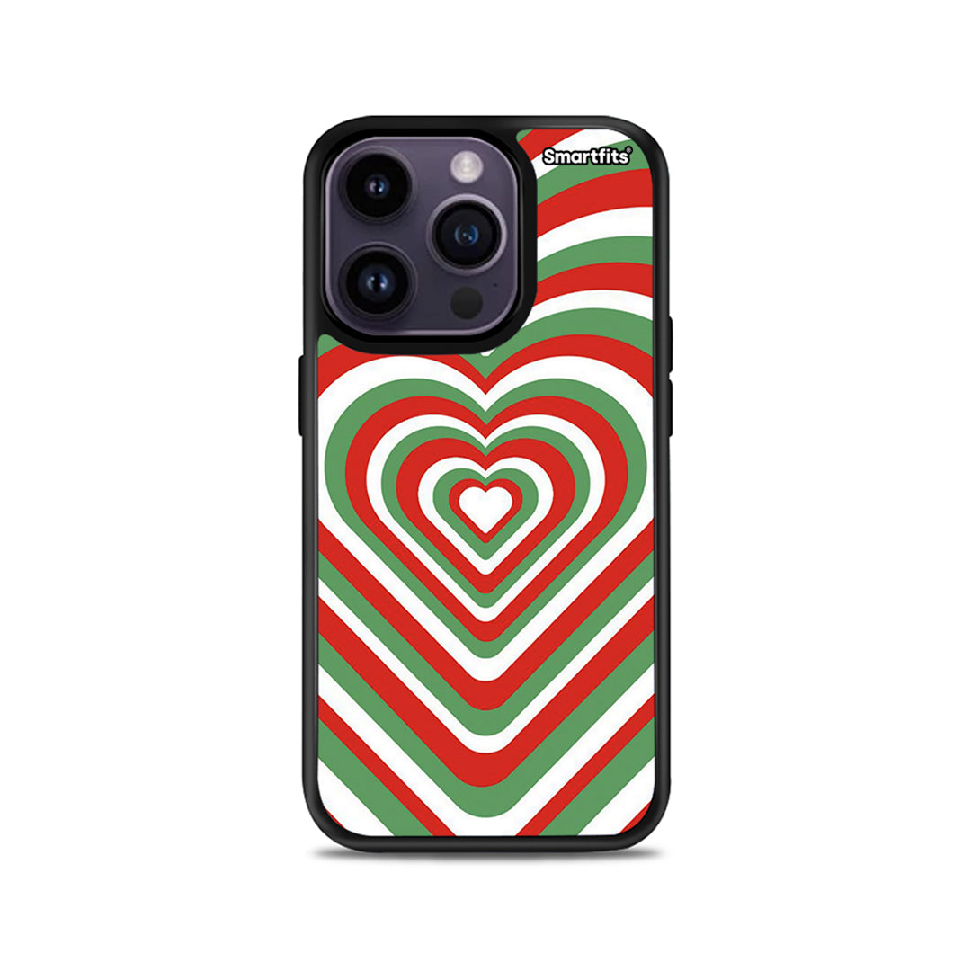 Christmas Hearts - iPhone 14 Pro case