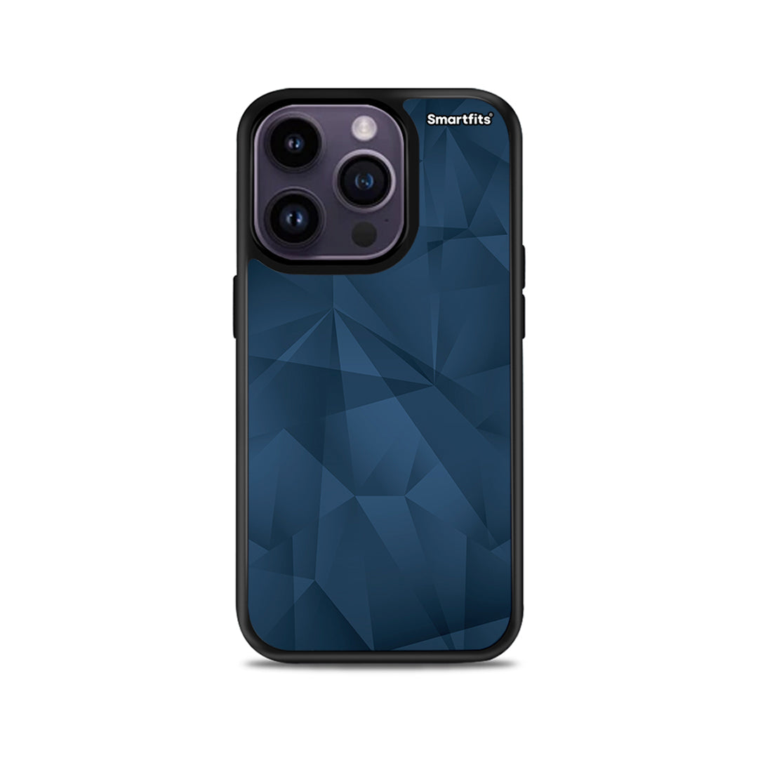 Geometric Blue Abstract - iPhone 14 Pro case