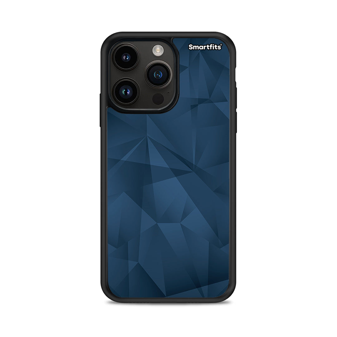 Geometric Blue Abstract - iPhone 14 Pro Max case
