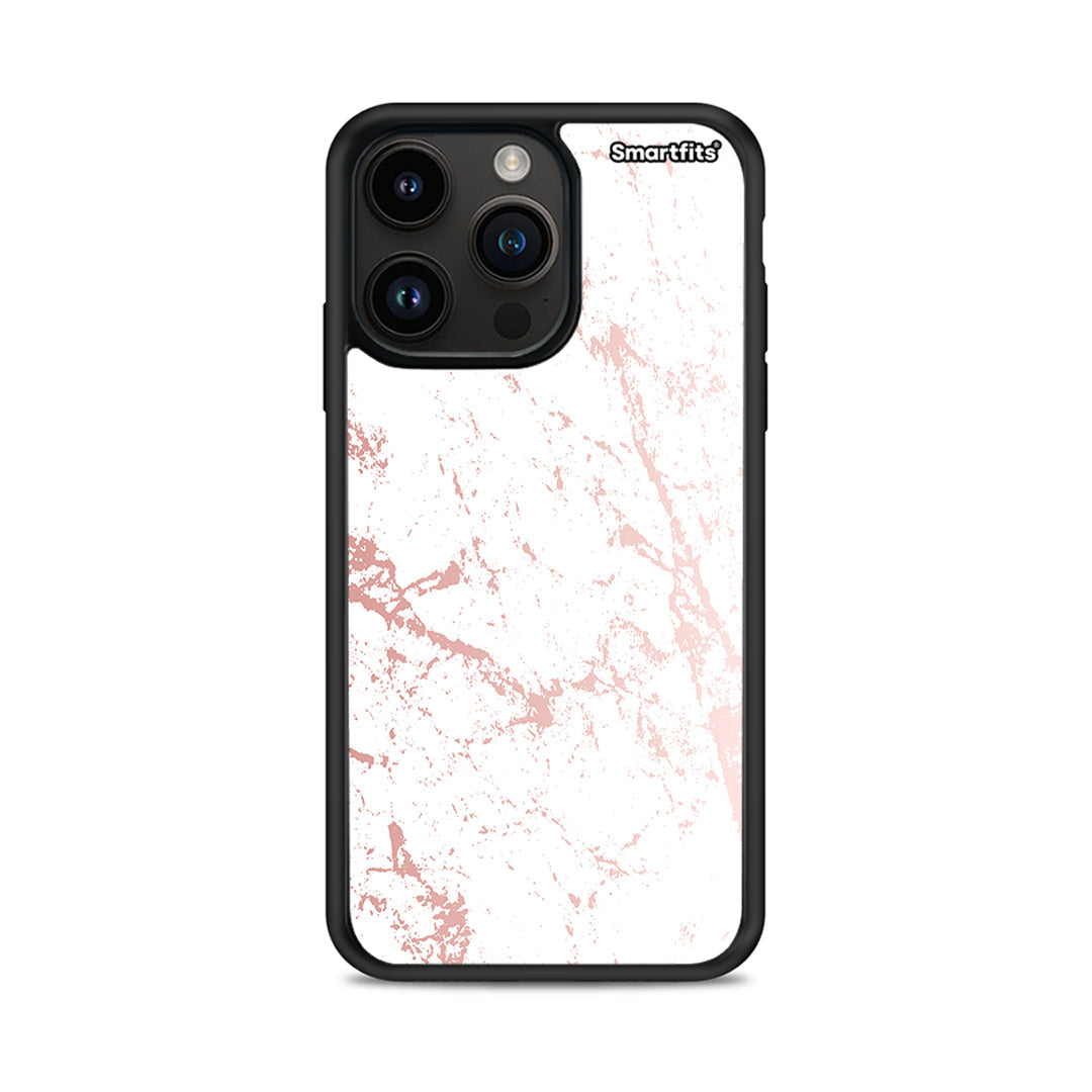 Marble Pink Splash - iPhone 15 Pro max case