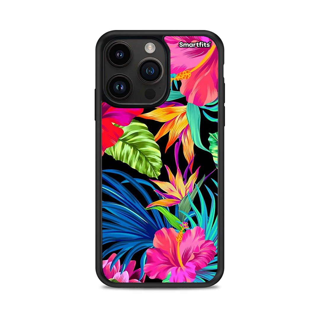 Tropical Flowers - iPhone 15 Pro max case