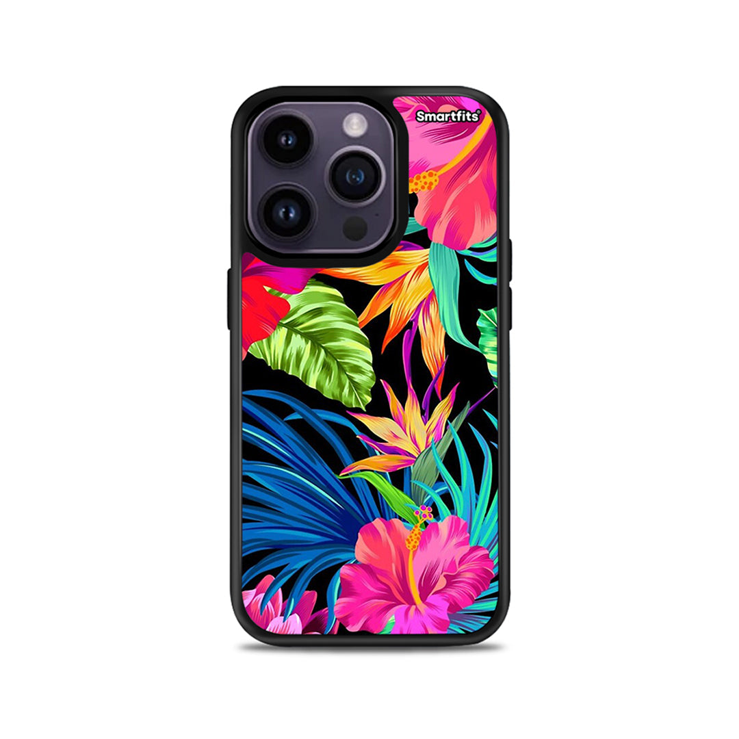 Tropical Flowers - iPhone 14 Pro case