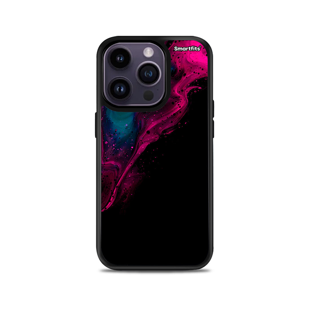 Watercolor Pink Black - iPhone 14 Pro case