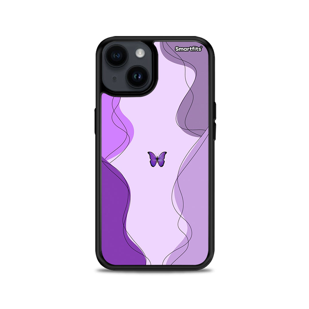 Purple Mariposa - iPhone 14 Plus case