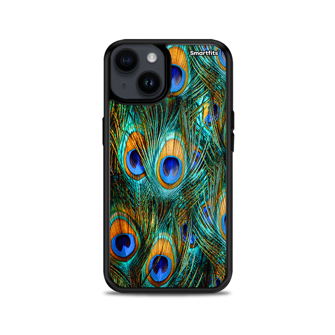 Real Peacock Feathers - iPhone 14 Plus case