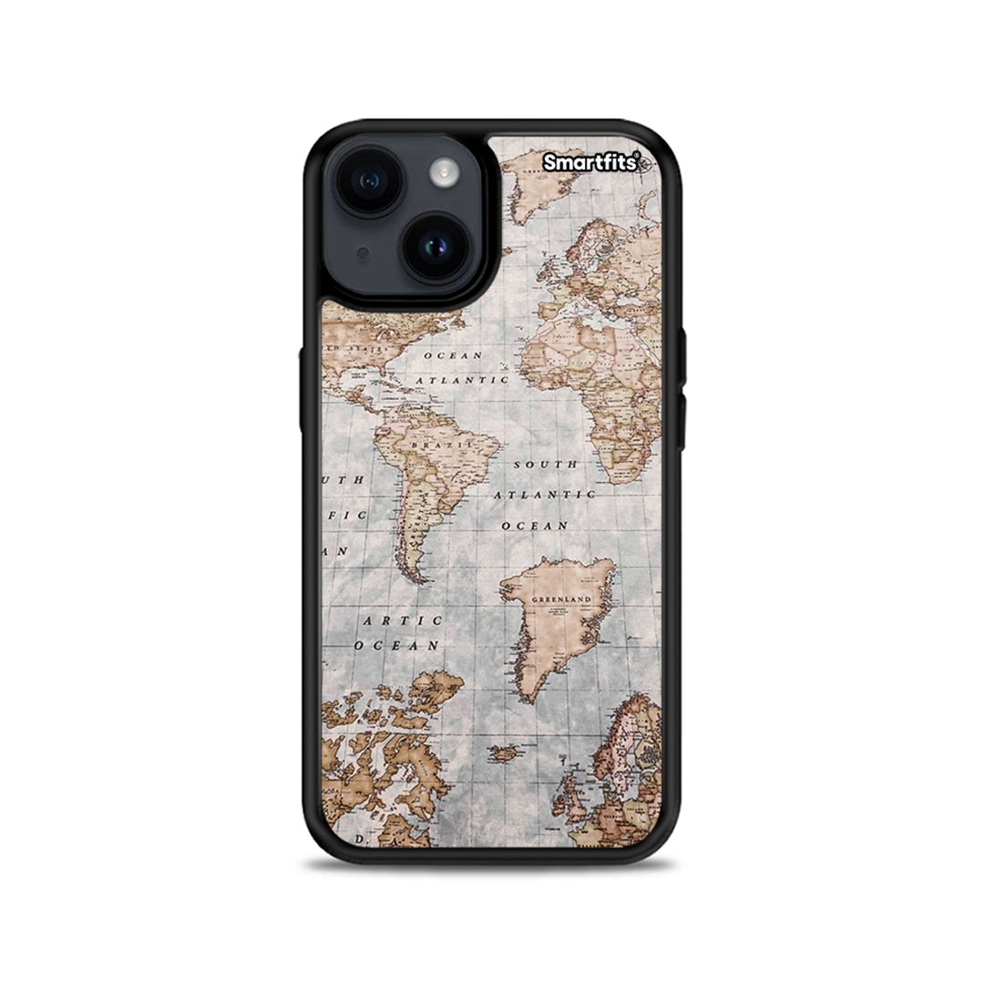 World Map - iPhone 15 Plus θήκη