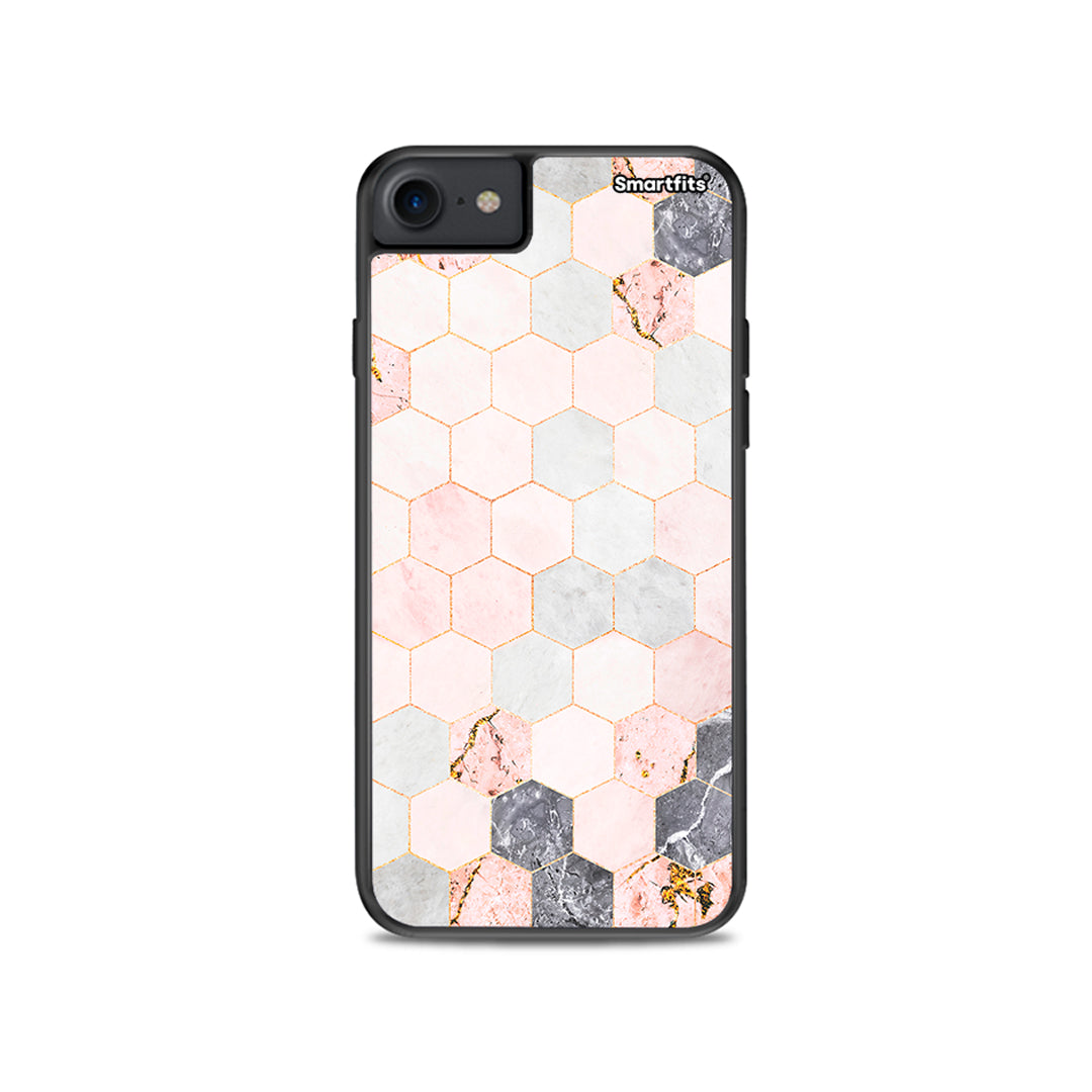 Marble Hexagon Pink - iPhone 7 /8 / SE 2020 case