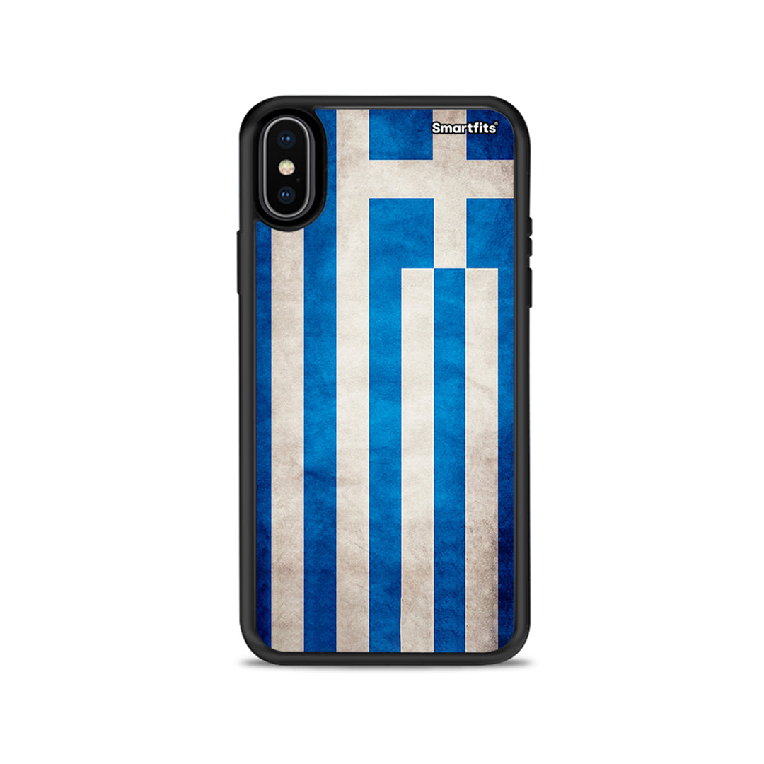 Flag Greek - iPhone X / Xs case