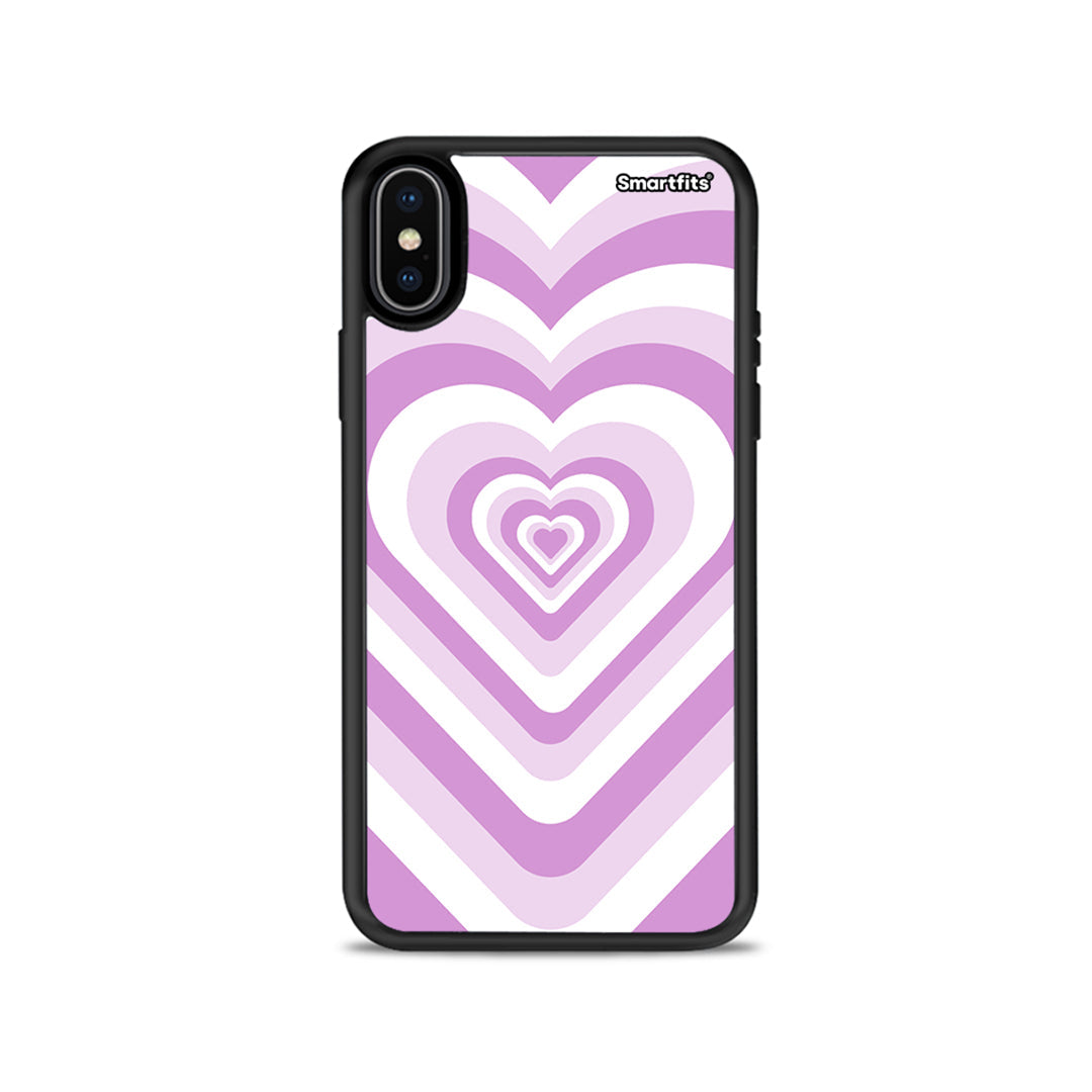 Lilac Hearts - iPhone X / Xs case