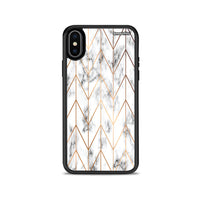 Thumbnail for Marble Gold Geometric - iPhone X / Xs case