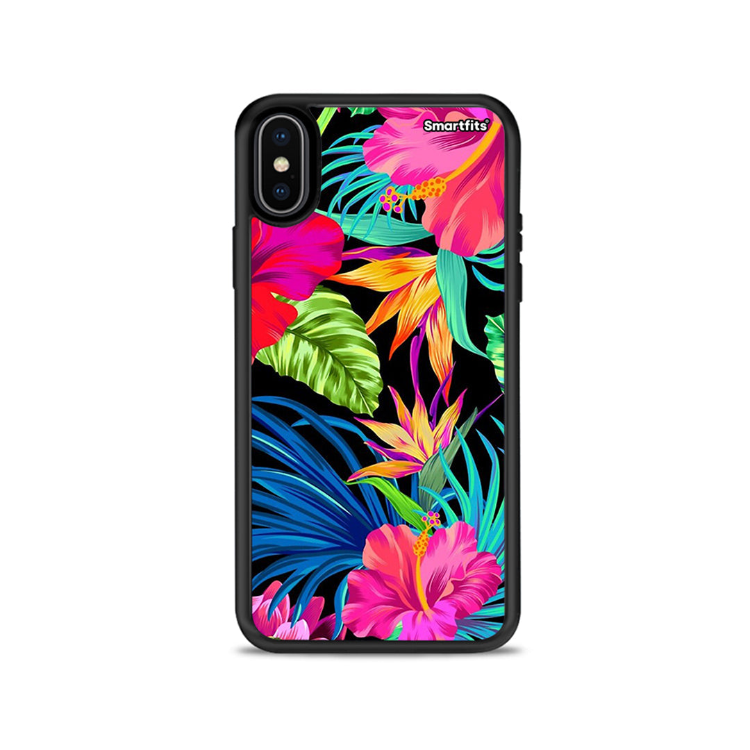 Tropical Flowers - iPhone X / Xs case
