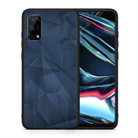 Thumbnail for Geometric Blue Abstract - Realme 7 Pro case