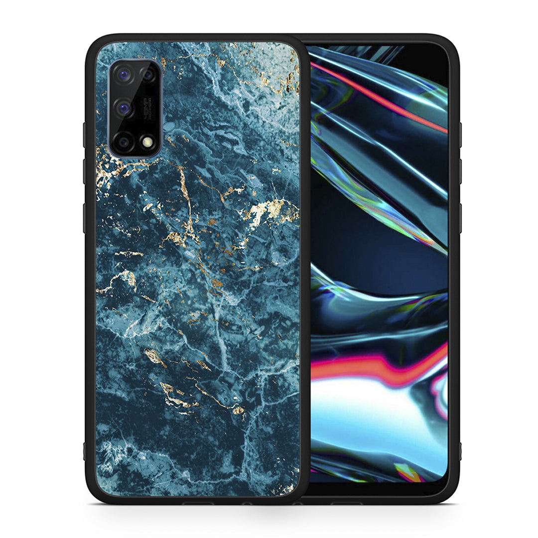 Marble Blue - Realme 7 Pro θήκη