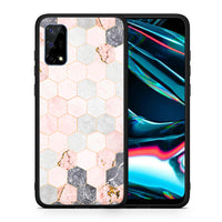 Thumbnail for Marble Hexagon Pink - Realme 7 Pro case