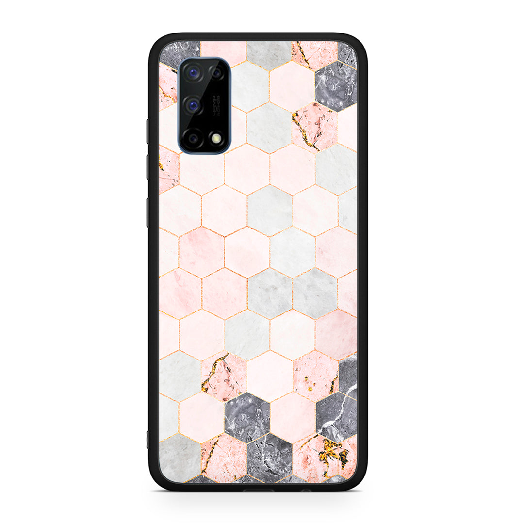 Marble Hexagon Pink - Realme 7 Pro case