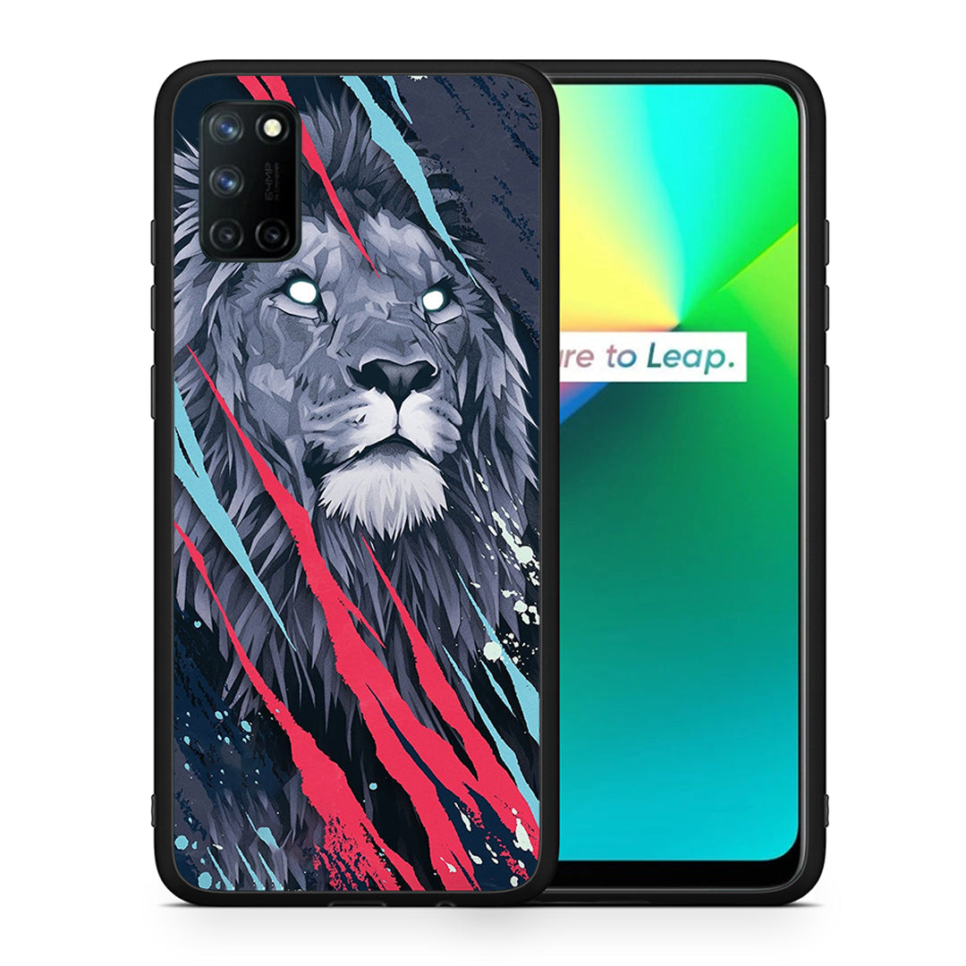 PopArt Lion Designer - Realme 7i / C25 case 