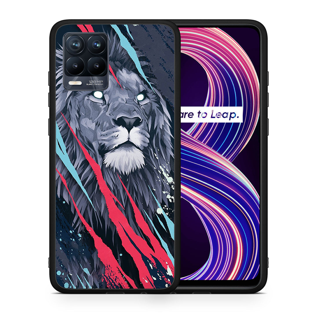 Popart Lion Designer - Realme 8 /8 Pro case