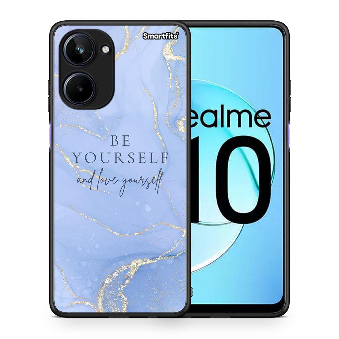 Θήκη Realme 10 Be Yourself από τη Smartfits με σχέδιο στο πίσω μέρος και μαύρο περίβλημα | Realme 10 Be Yourself Case with Colorful Back and Black Bezels