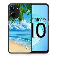 Thumbnail for Θήκη Realme 10 Beautiful Beach από τη Smartfits με σχέδιο στο πίσω μέρος και μαύρο περίβλημα | Realme 10 Beautiful Beach Case with Colorful Back and Black Bezels