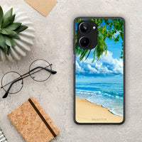 Thumbnail for Θήκη Realme 10 Beautiful Beach από τη Smartfits με σχέδιο στο πίσω μέρος και μαύρο περίβλημα | Realme 10 Beautiful Beach Case with Colorful Back and Black Bezels