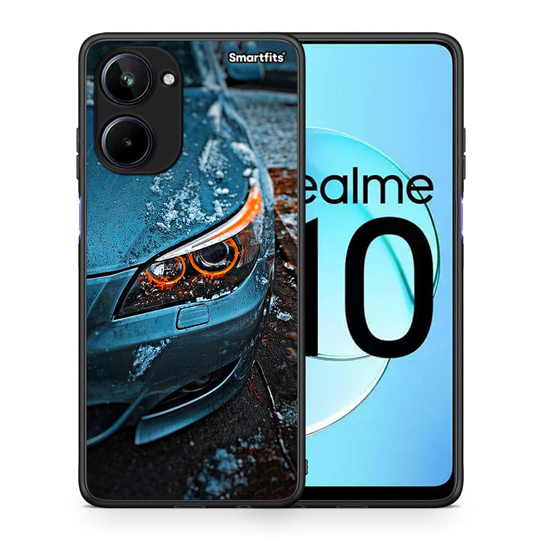 Θήκη Realme 10 Bmw E60 από τη Smartfits με σχέδιο στο πίσω μέρος και μαύρο περίβλημα | Realme 10 Bmw E60 Case with Colorful Back and Black Bezels