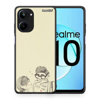 Thumbnail for Θήκη Realme 10 Carl And Ellie από τη Smartfits με σχέδιο στο πίσω μέρος και μαύρο περίβλημα | Realme 10 Carl And Ellie Case with Colorful Back and Black Bezels