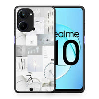 Thumbnail for Θήκη Realme 10 Collage Make Me Wonder από τη Smartfits με σχέδιο στο πίσω μέρος και μαύρο περίβλημα | Realme 10 Collage Make Me Wonder Case with Colorful Back and Black Bezels