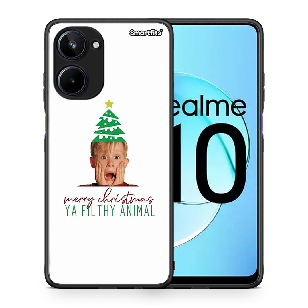 Θήκη Realme 10 Filthy Animal από τη Smartfits με σχέδιο στο πίσω μέρος και μαύρο περίβλημα | Realme 10 Filthy Animal Case with Colorful Back and Black Bezels