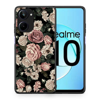 Thumbnail for Θήκη Realme 10 Flower Wild Roses από τη Smartfits με σχέδιο στο πίσω μέρος και μαύρο περίβλημα | Realme 10 Flower Wild Roses Case with Colorful Back and Black Bezels